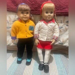 American girl doll and “our generation” 1998 doll plus accessories